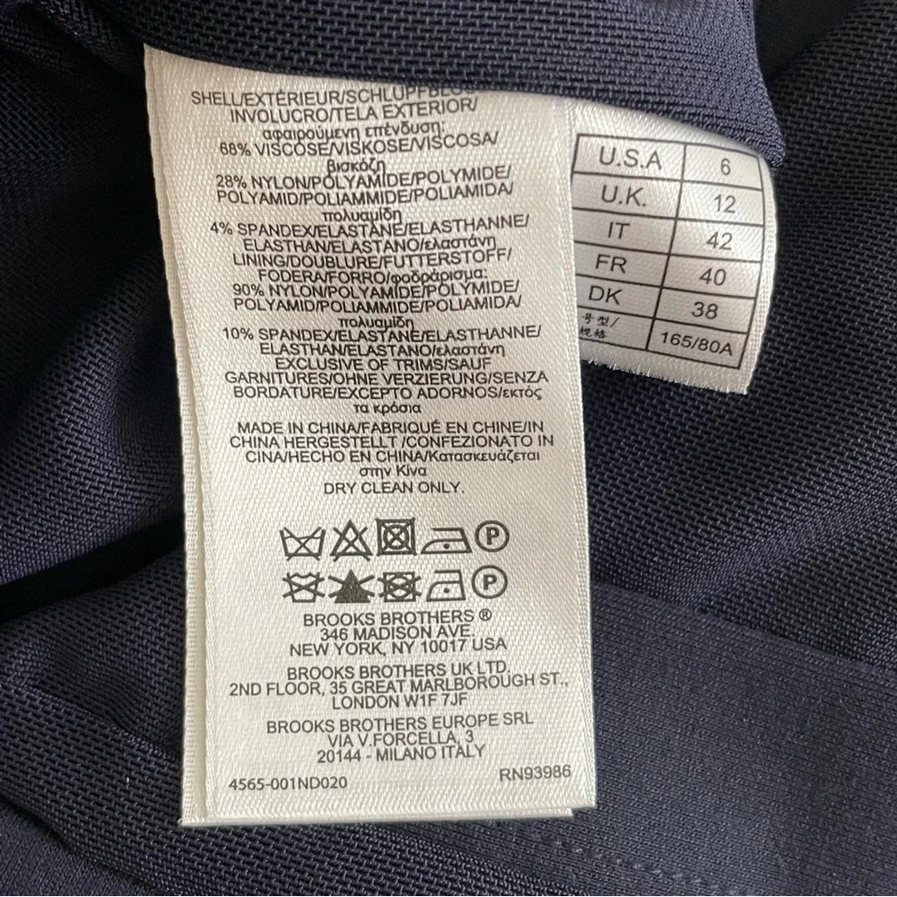 Brooks Brothers Navy Stretch Ponte Short Sleeve Sheath Dress - Picture 13 of 16